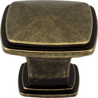 Milan 1 1-3/16'' Length Square Knob 1091AEM