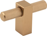 Larkin Knurled 2-3/8'' Length Bar Knob 498T-SBZ