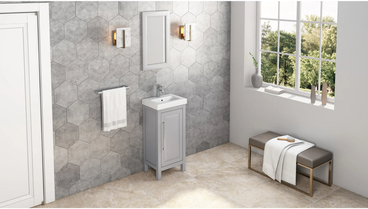 2nd Gen Cade Vanities 16 W x 1'' D x 28'' H Grey Cade mirror MIR2CAD-16-GR