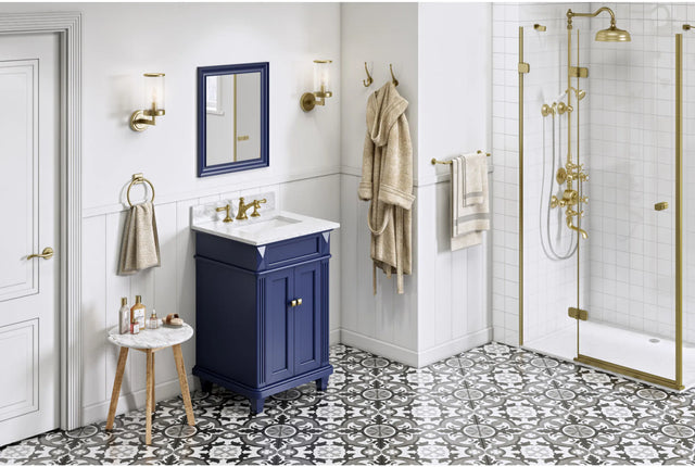 2nd Gen Douglas Vanities 20'' W x 1'' D x 24'' H Hale Blue Douglas mirror MIR2DOU-20-BL