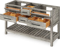 Wavecrest 60'' Weathered Grey Vanity VN2WAV-60-WG-NT
