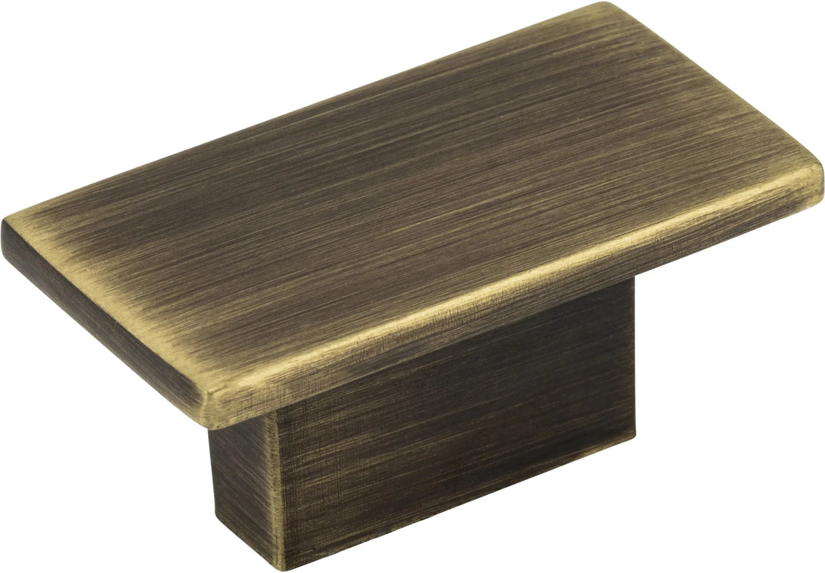 Mirada 16 mm Center to Center Rectangle Knob 81021ABSB