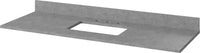 Chatham 60'' Grey Vanity, Steel Grey Cultured Marble Vanity Top, undermount rectangle bowl VKITCHA60SGRSGR