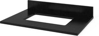 Chatham 30'' White Vanity, Black Granite Vanity Top, undermount rectangle bowl VKITCHA30WHBGR
