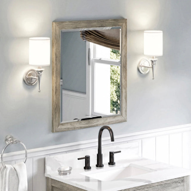 2nd Gen Cade Vanities 26 W x 1'' D x 28'' H Weathered Grey Cade mirror MIR2CAD-24-WG