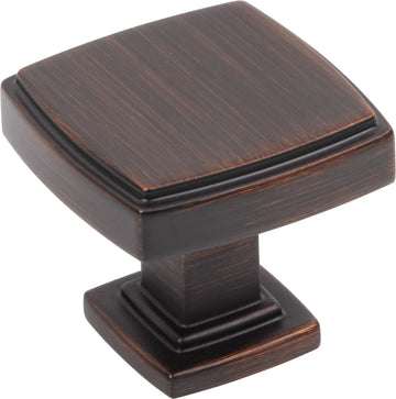 Renzo 1-1/4'' diam Square Knob 141DBAC