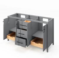 Katara 60'' Grey Vanity, double bowl VN2KAT-60-GR-NT