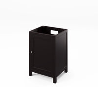 Astoria 24'' Espresso Vanity, Steel Grey Cultured Marble Vanity Top, undermount rectangle bowl VKITAST24ESSGR