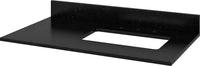 Astoria 36'' Grey Vanity, right offset, Black Granite Vanity Top, undermount rectangle bowl VKITAST36GRBGR