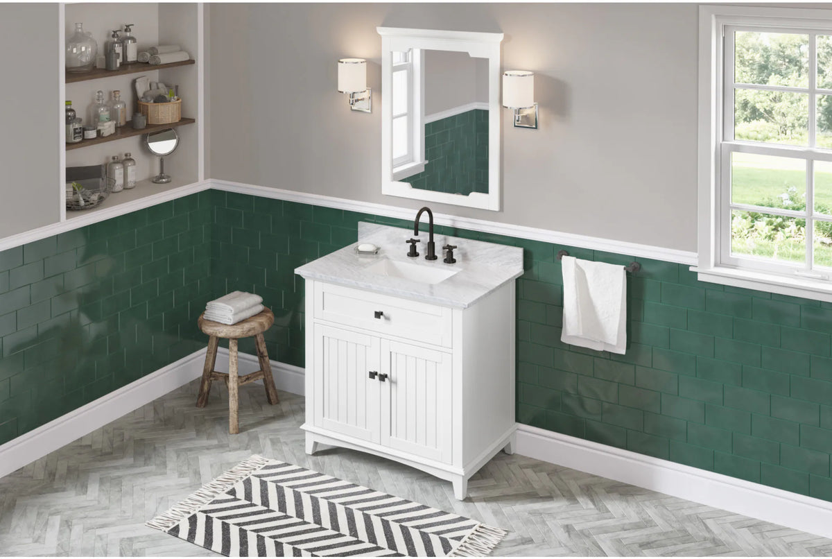 Savino 36'' White Vanity VN2SAV-36-WH-NT