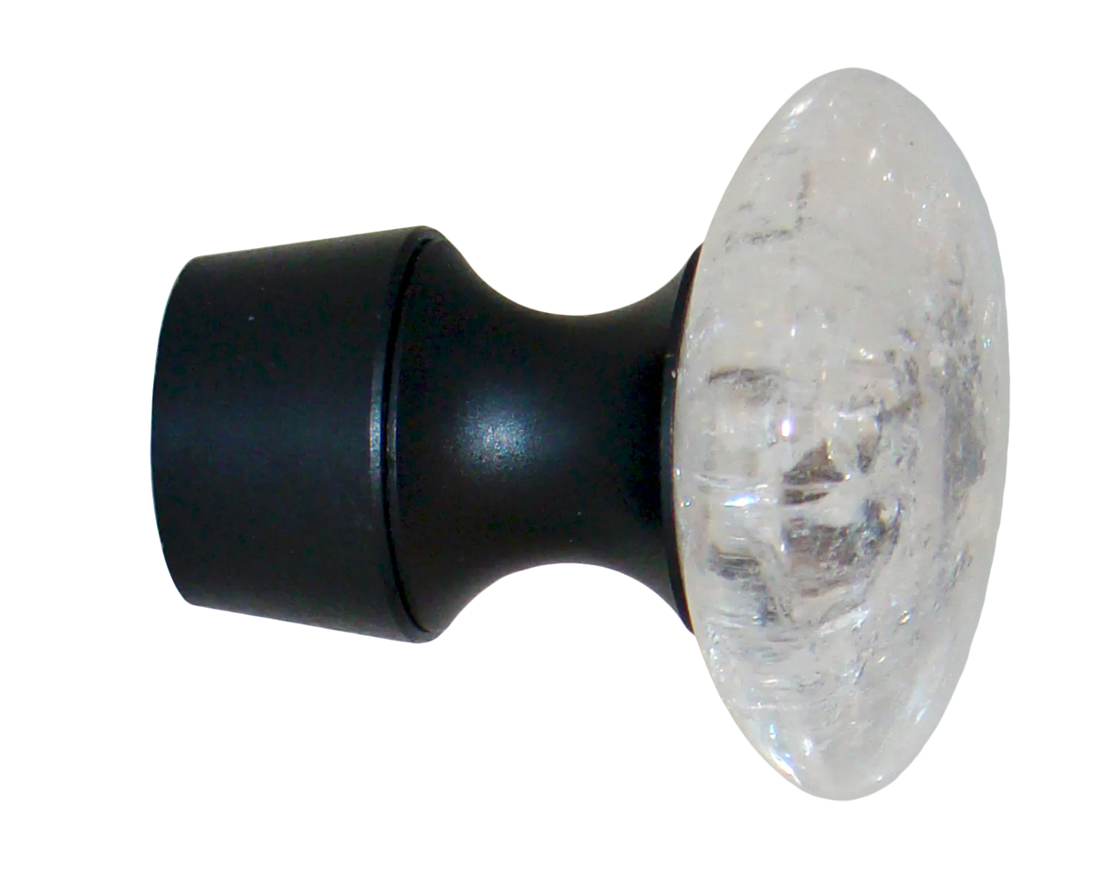 Myterra Gemstone Mineral Stone Crystal Quartz Disk Bolt Hook