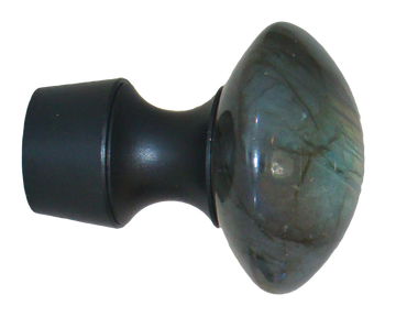 Myterra Gemstone Mineral Stone Labradorite Disk Bolt Hook