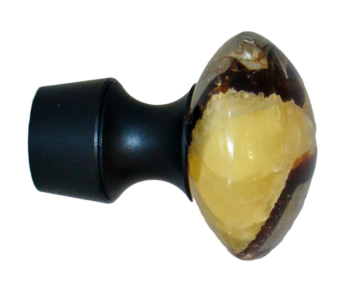 Myterra Gemstone Mineral Stone Septarian Disk Bolt Hook