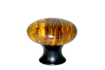 Myterra Gemstone Banded Tiger Eye Cabinet Disk Knob