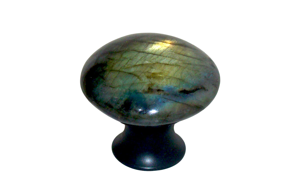 Myterra Gemstone Labradorite Cabinet Disk Knob