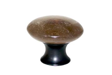 Myterra Gemstone Smokey Quartz Cabinet Disk Knob