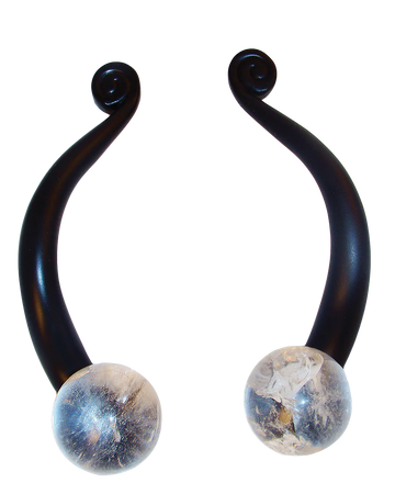 Myterra Gemstone Crystal Quartz 4" Cabinet Pull
