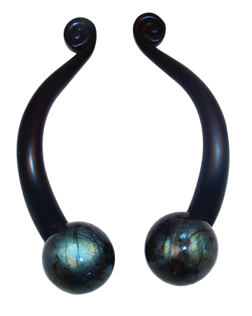Myterra Gemstone Labradorite 4" Cabinet Pull