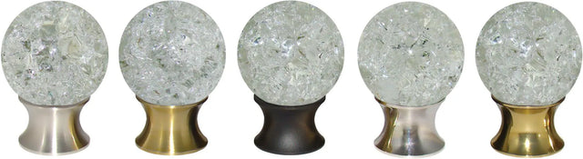Crystalline Cracked Glass Cabinet Knob CRLCG