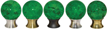 Evergreen Cracked Glass Cabinet Knob EVGCG