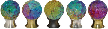 Over the Rainbow Cracked Glass Cabinet Knob OTRCG