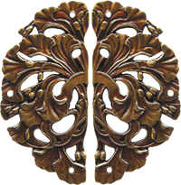 Florid Leaves Hinge Plate NHH-902