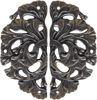 Florid Leaves Hinge Plate NHH-902