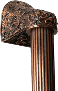 Florid Leaves Fluted Bar - 10'' Drill Centers