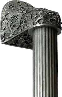 Florid Leaves Fluted Bar - 12'' Drill Centers