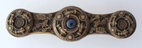 Jeweled Lilywith Blue Sodalite Natural Stone Pull