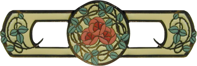 Delaney's Rose Pull Dark Brass/yellow NHP-671-DB-A