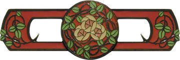 Delaney's Rose Pull Dark Brass/rose NHP-671-DB-C