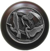 Crane Dance/Dark Walnut Knob
