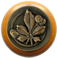 Horse Chestnut Wood Knob NHW-743M