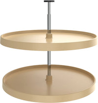 Rev-A-Shelf 28 in Almond Polymer Full Circle Lazy Susans 2-Shelf 3072-28-15-52