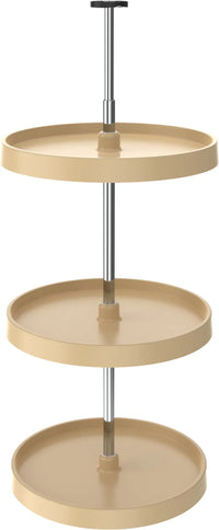Rev-A-Shelf 18 in Almond Polymer Full Circle Lazy Susans 3-Shelf 3073-18-15-536