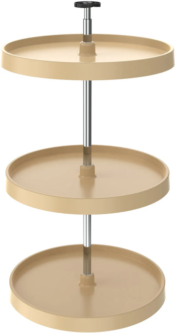 Rev-A-Shelf 20 in Almond Polymer Full Circle Lazy Susans 3-Shelf 3073-20-15-531