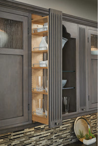 Rev-A-Shelf 3 in. W x 42 in. H Pull-Out Between Cabinet Wall Filler w/Soft-Close 432-WFBBSC42