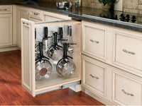 Rev-A-Shelf 9 in Stainless Steel Base Filler Pullout Soft-Close 433-BFBBSC-9C