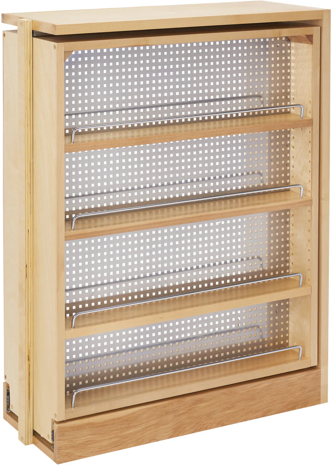 Rev-A-Shelf 9 in Stainless Steel Base Filler Pullout Soft-Close 433-BFBBSC-9C