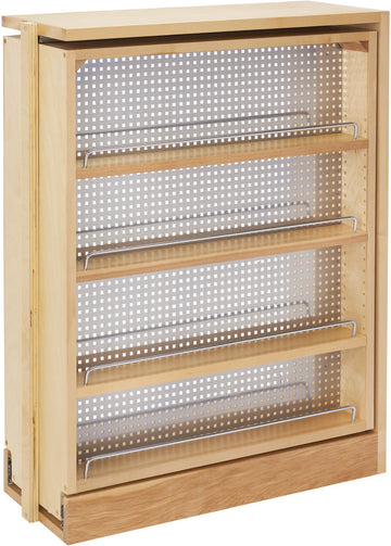 Rev-A-Shelf 9 in Stainless Steel Base Filler Pullout Soft-Close 433-BFBBSC-9C