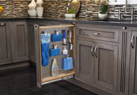 Rev-A-Shelf 3 in Stainless Steel Filler Pullout Soft-Close 434-BFBBSC-SS