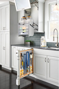 Rev-A-Shelf 3 in Stainless Steel Filler Pullout Soft-Close 434-BFBBSC-SS