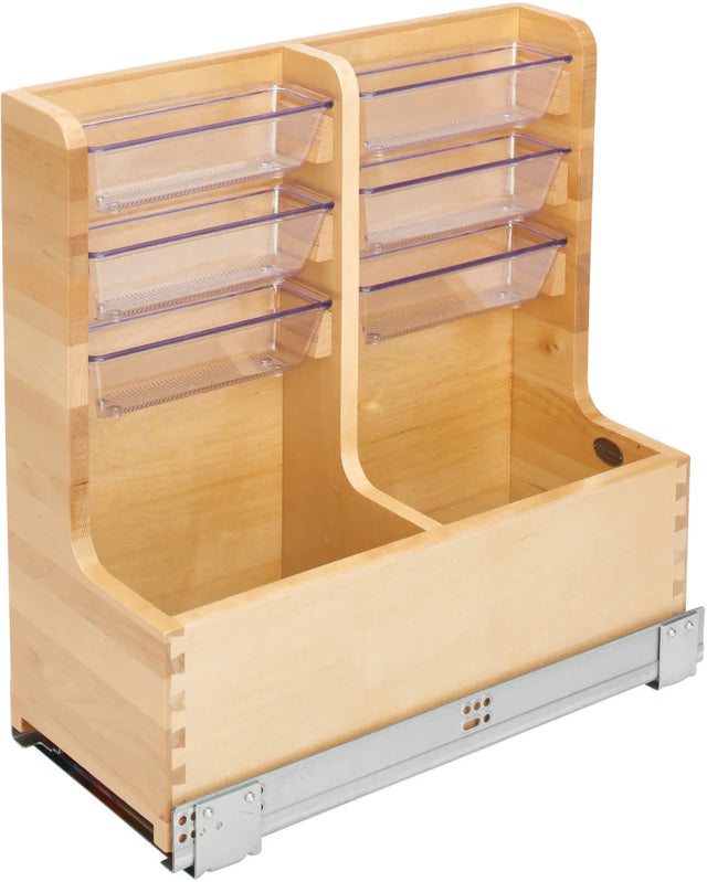 Rev-A-Shelf 24 in Wood Vanity Sink Base Storage Organizer 441-VSBSC-1