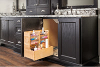 Rev-A-Shelf 24 in Wood Vanity Sink Base Storage Organizer 441-VSBSC-1