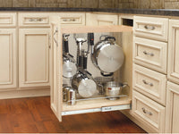 Rev-A-Shelf 8 in Stainless Steel Base Cabinet Organizer w/Soft-Close 444-BCSC-8SS