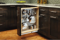 Rev-A-Shelf 8 in Stainless Steel Base Cabinet Organizer w/Soft-Close 444-BCSC-8SS