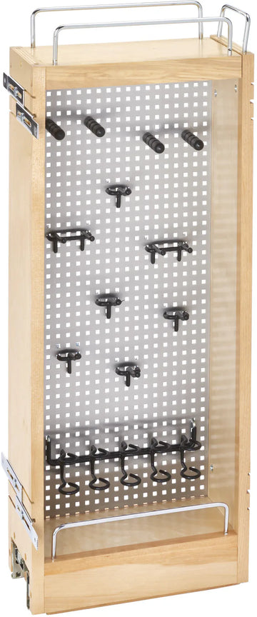 Rev-A-Shelf 5 in Base Cabinet Stainless Steel Organizer 444-WC-5SS