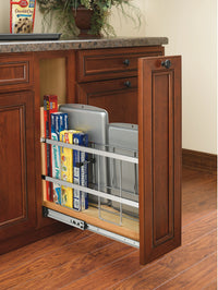 Rev-A-Shelf 5 in Tray Divider, Foil & Wrap Organizer Soft-Close 447-BCBBSC