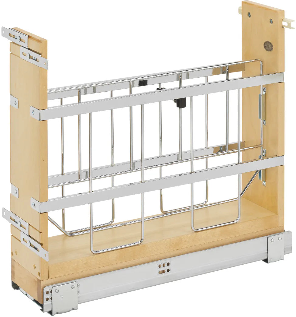 Rev-A-Shelf 5 in Tray Divider, Foil & Wrap Organizer Soft-Close 447-BCSC